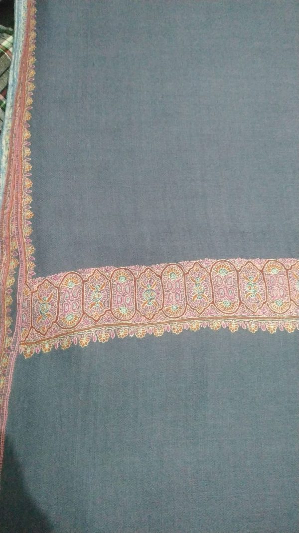 Kashmiri Shawl with hand Sozni?Embroidery by Shina Showket NRSRC664714